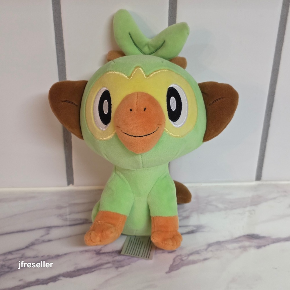 Pokemon Grookey Plush 8" Galar Region Grass Starter Stuffed Animal 2022 Nintendo